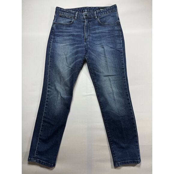 Bonobos Men's Athletic Fit Tapered Leg Blue Denim Jeans - Size 31x30 (31x29) - Picture 1 of 7